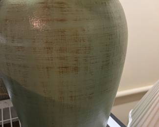 135. Ceramic Jar Lamp (29")