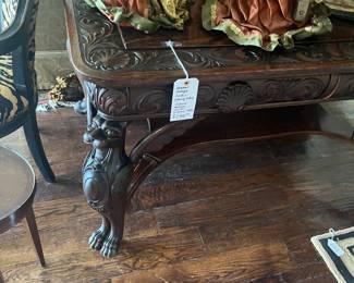 Antique carved table