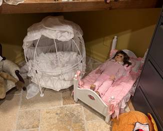 Doll and doll furniture 