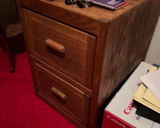 Wooden file cabinet 