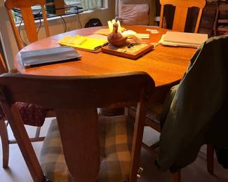 Dining table and chairs