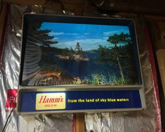 Vintage Hamm's beer sign