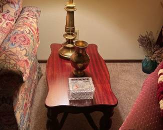 Side table, table lamp