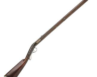 Double Barrel Mule-Ear Percussion Combination Gun by C. Miller of Honoeye, N.Y. {ANT}