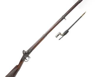 Harper's Ferry Model 1808 Flintlock Musket and Bayonet {ANT}