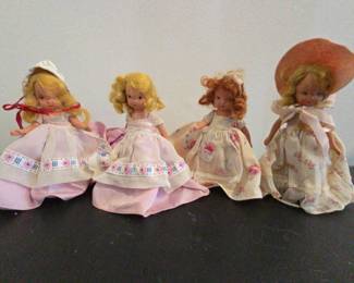 Four Nancy Ann Storybook Dolls