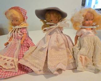 Three Nancy Ann Dolls