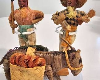 Two Men and Burro Guatemalan