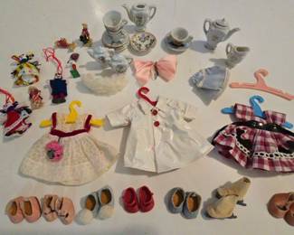 Doll Clothes Accessories and Mini Dishes