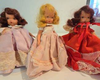 Nancy Ann Trio of Dolls