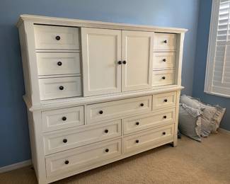 Large White Dresser Unit