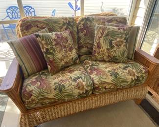 Rattan Loveseat