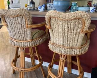 Rattan Wicker Bar Stools