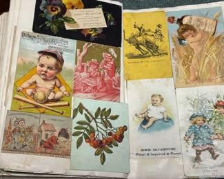 Antique Victorian Trading Cards Scrapbook