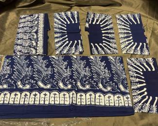 Iwan Tirta Batik Table Cloth and Napkins
