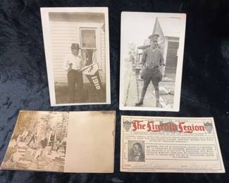 Photo Postcards 1916 WSC, WW1 Military, Lincoln Legion  Logging