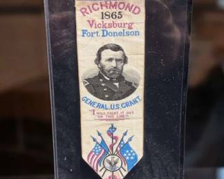 STEVENSGRAPH RIBBON GLORIFYING ULYSSES S. GRANT 