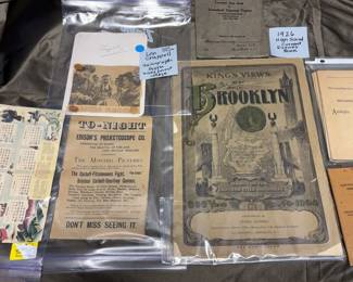 Ephemera Len Chapelle, Edison, Kings Views Of Brooklyn and More