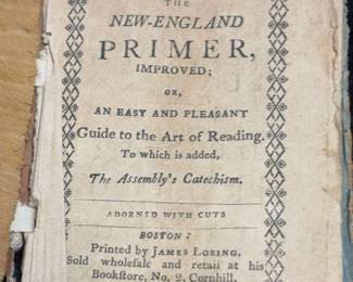 The New England PrimerJames Loring Printer
