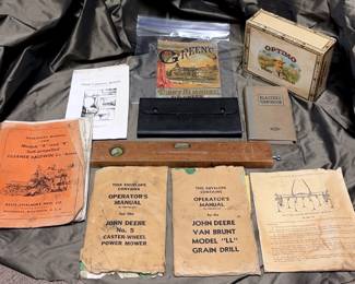 Ephemera Greens Almanac 1885, John Deere, AllisChalmers, Dietzgen, Hagrem Level