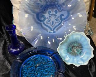 Glass Northwood, Blenko, Cut To Clear  More
