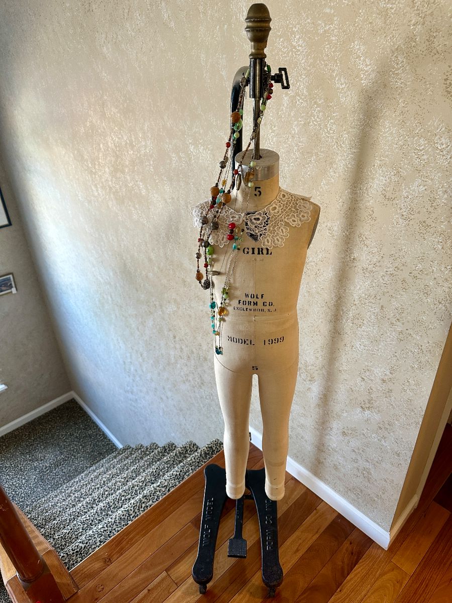 Wolf Professional Form -  girl. The  forms are made of high-quality fabric and includes a stand for display.