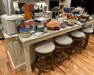 Stools, Lots of Kitchen Items