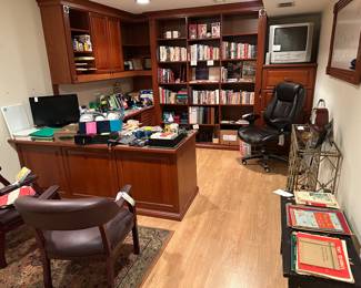 Office Items 
The Desk and Bookshelves are built-ins