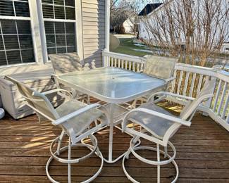 Set with Square Table