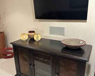 Hooker Furniture Entertainment Cabinet, Sony 55 inch TV