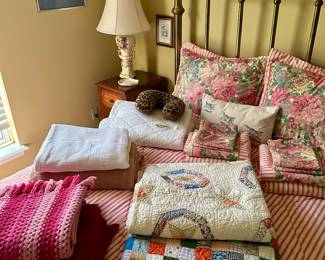 Vintage Hand Made Quilts, Comforter, etc.