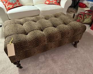Leopard Storage Ottoman