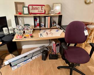 Logan Mat Cutter, Rolling Office Chair, Lots of Thread…..