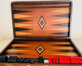 Vintage Backgammon Set in Box