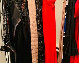 Closeup of Formal Dresses