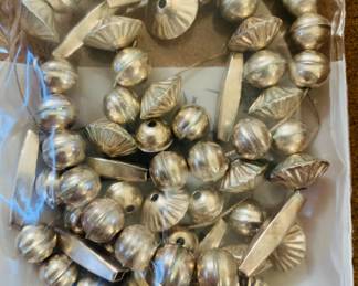 Sterling Silver Native American Beads