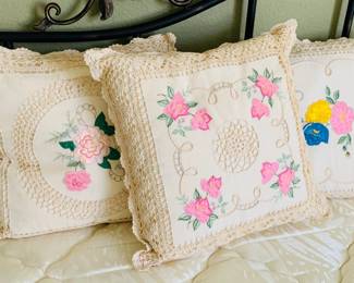 Embroidered Pillows