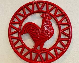 Red Rooster Trivet