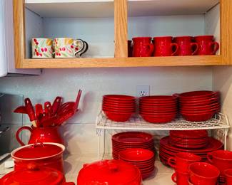 Poppytrail Red Dishes