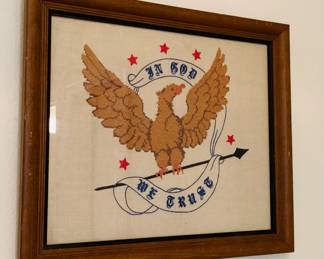 Vintage Framed Embroidery