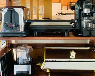 Closeup of kitchen appliances