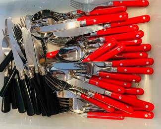 Red / Black Flatware
