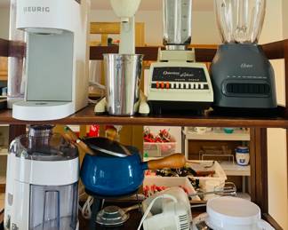 Close-up Kitchen Appliances - Keurig / Oster Blender