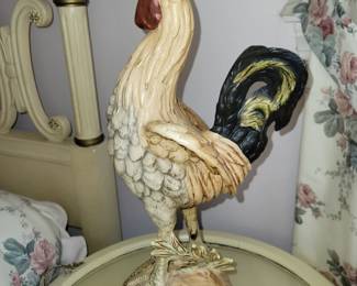 Antique Rooster lamps