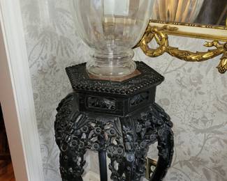 Antique carved stand