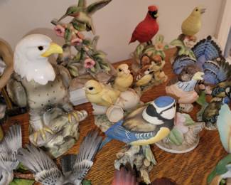 Bird figurine collection