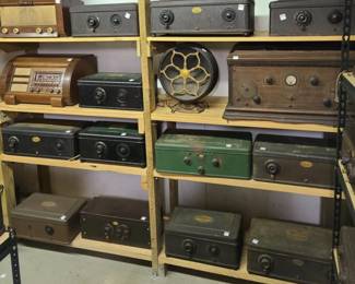 vintage Atwater Kent receivers, radios speakers