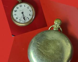 antique Hamilton railroad pocket watch