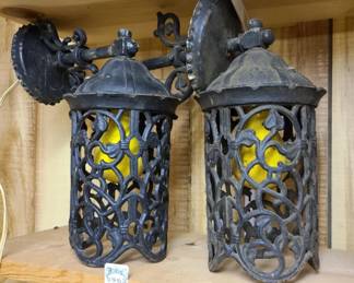 vintage iron light fixtures