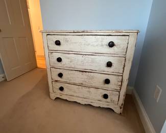 Antique Distress Painted Chest